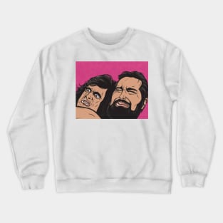 Samurai Cop Fight Scene Crewneck Sweatshirt